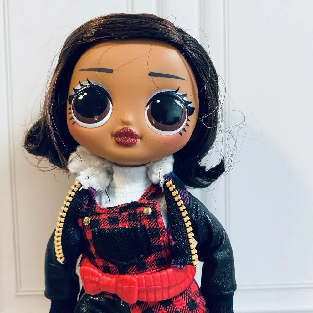 LOL Surprise OMG Winter Chill Camping Fashion Doll With Black And Red Pants